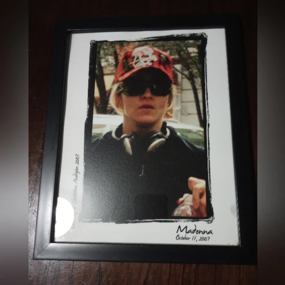Framed Madonna Paparazzi Picture Courtesy Of Christian Audigier 2007